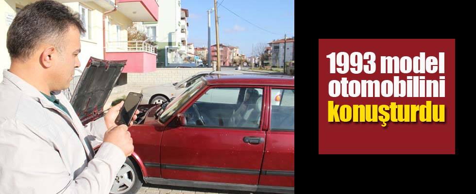 'Kara Şimşek'e özendi, 1993 model otomobilini konuşturdu