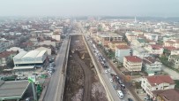 KÖPRÜLÜ - Köseköy Kavşağı'nda Köprü Kirişleri İnşa Ediliyor