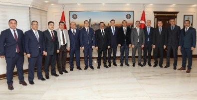 Kaymakamlardan Başkan Atilla'ya Ziyaret