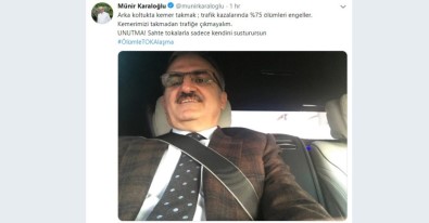 Antalya Valisinden Emniyet Kemerli Paylaşım