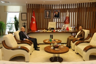 Kayseri Üniversitesi Rektörü Karamustafa, Rektör Bağlı'yı Ziyaret Etti