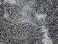 Kastamonu ormanlarında 'beyaz örtü'nün görsel şöleni