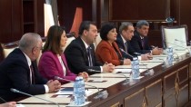 İŞGAL GİRİŞİMİ - Çalışma Bakanı Sarıeroğlu, Azerbaycan Meclis Başkanı Oktay Asadov İle Görüştü
