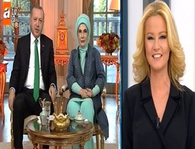 Cumhurbaşkanı Erdoğan Müge Anlı'ya konuk oldu