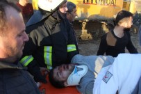 Hafriyat Döken Kamyon Devrildi, Sürücü Altında Kaldı