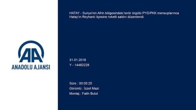 PYD/PKK'dan Roketli Saldırı