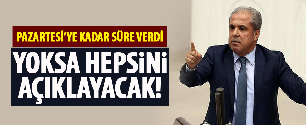 Şamil Tayyar Pazartesi'ye kadar süre verdi