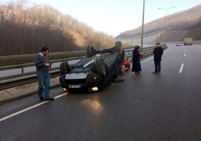 Samsun'da Otomobil Takla Attı Açıklaması 5 Yaralı