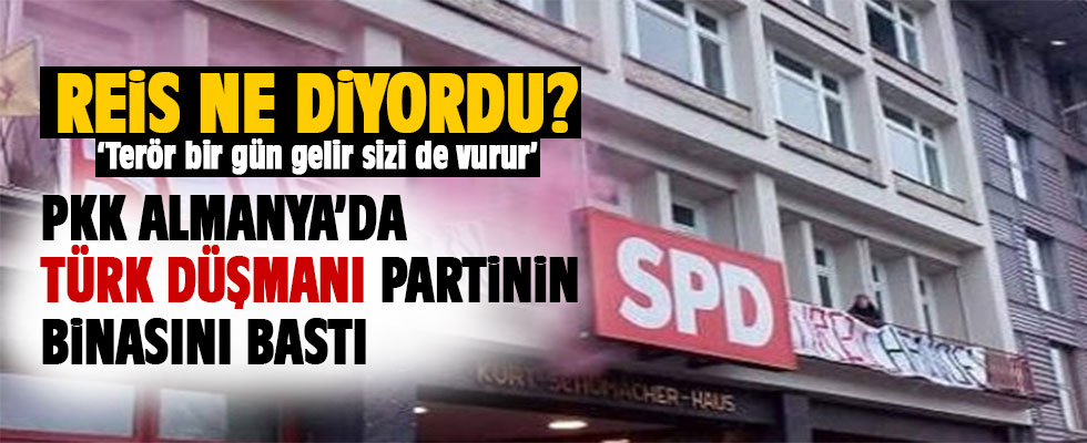 Almanya'da PKK yandaşları SPD Binasını bastı