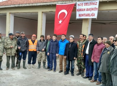 Kırşehir'in Kaman İlçesinde Avcılar 'Domuz' Avına Çıktı