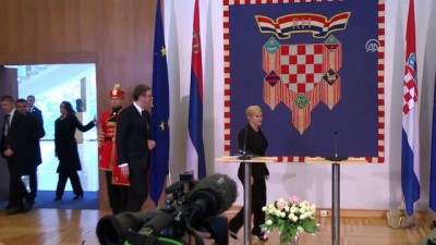 Sırbistan Cumhurbaşkanı Vucic, Hırvatistan'da