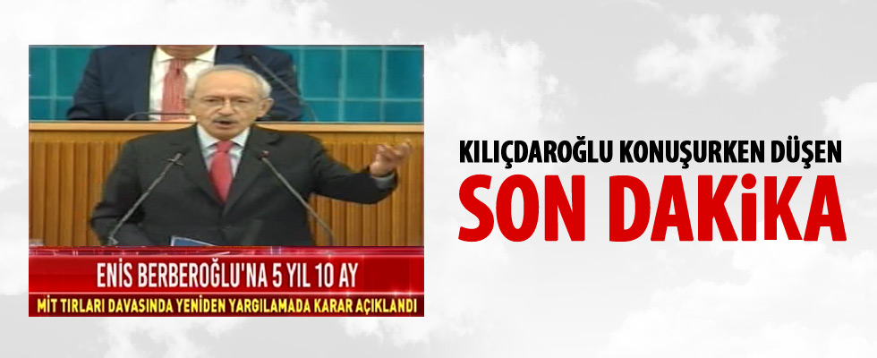 Berberoğlu'na 5 yıl 10 ay hapis cezası