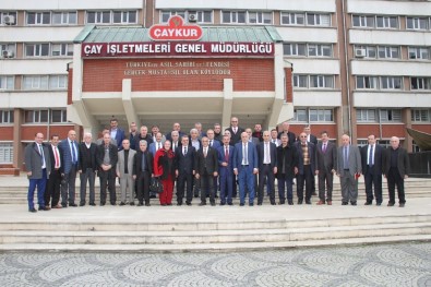 Rizeli Muhtarlardan ÇAYKUR Genel Müdürü İmdat Sütlüoğlu'na Destek Ziyareti