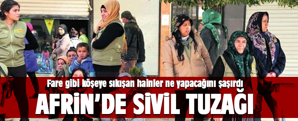 Terör örgütü YPG'den 'sivil' kamuflaj!