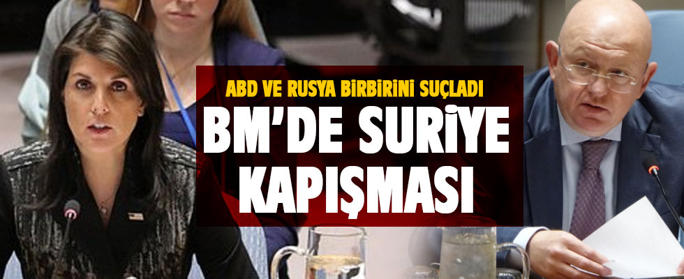 ABD ve Rusya'dan BMGK'de Suriye atışması