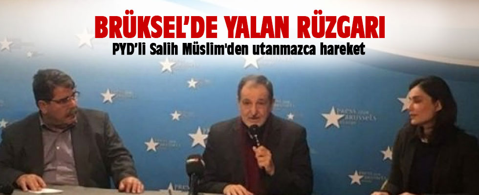 Brüksel'de Salih Müslim'den utanmazca hareket!