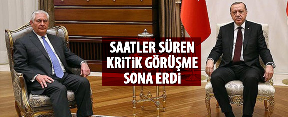Erdoğan-Tillerson görüşmesi sona erdi!