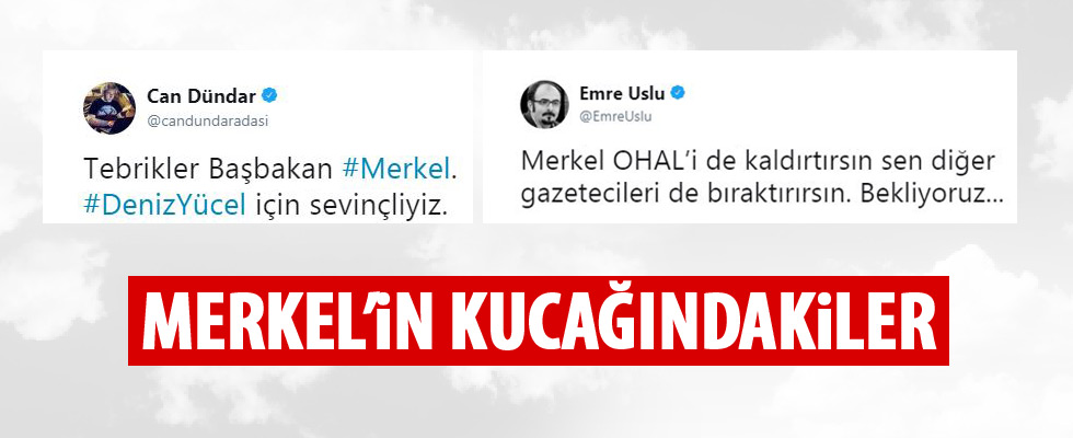 Can Dündar ve Emre Uslu'nun Merkel hayranlığı kabardı