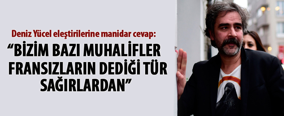 Deniz Yücel eleştirilerine manidar cevap...