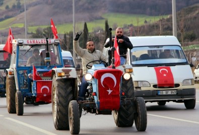 Traktörlerle Askerlik Şubesine Gelip Afrin'e Gitmek İstediler