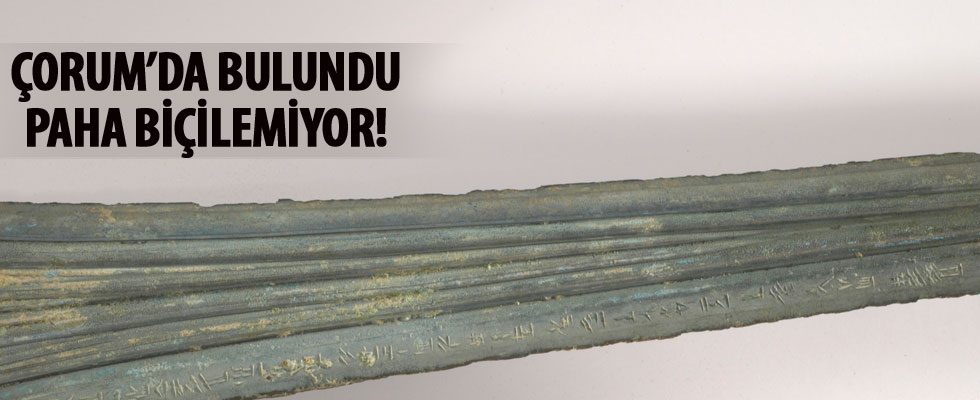 Dünyada eşi bulunmayan Hitit kılıcına paha biçilemiyor
