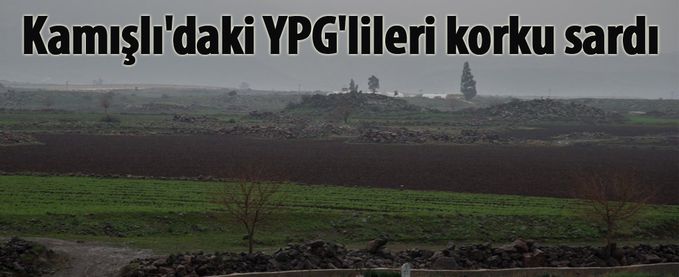 Kamışlı'daki YPG'lileri korku sardı