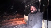 Kars'ta Kar Yağışı Ve Tipi Nedeniyle Yolda Kalan Hasta Kurtarıldı