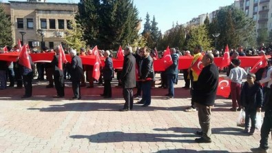 Savur'da Zeytin Dalı Harekatına Bayraklı Yürüyüşle Destek Verildi