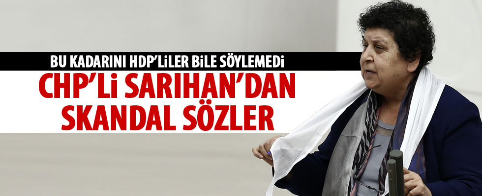 CHP'li Şenal Sarıhan'dan skandal sözler