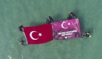 Dalgıçlar Denizde Türk Bayrağı Açtı Haberi