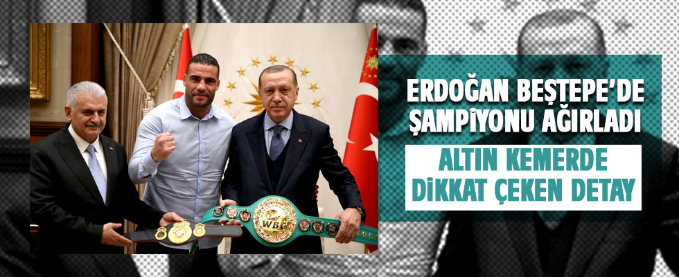 Erdoğan dünya şampiyonu boksorü kabul etti
