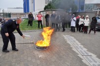 YANGIN TÜPÜ - Gençlik Hizmetleri Müdürlüğü Çalışanlarına Temel Yangın Eğitimi