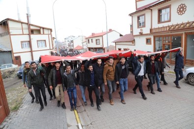Narman'da Zeytin Dalı Harekatına Destek Yürüyüşü Yapıldı