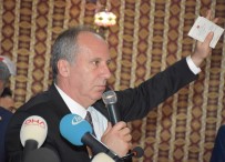YEŞILTEPE - CHP'li İnce'den Parti Genel Başkanlarına İstifa Önerisi