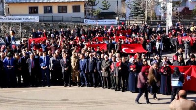 Erzurum'da Zeytin Dalı Harekatı'na Destek Yürüyüşü