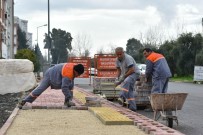 KALDIRIM ÇALIŞMASI - Kızıltoprak'ta Kaldırım Çalışmaları Başladı