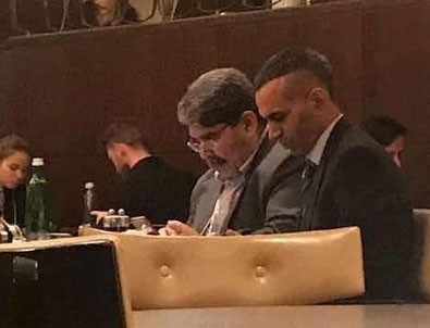 PYD'nin eşbaşkanı Salih Müslim Prag Marriot Hotel'de ortaya çıktı