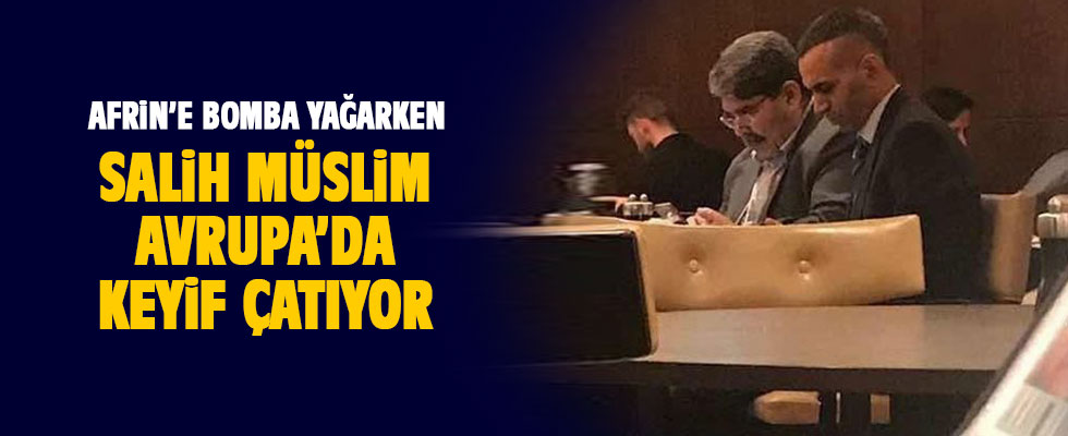 PYD'nin eşbaşkanı Salih Müslim Prag Marriot Hotel'de ortaya çıktı