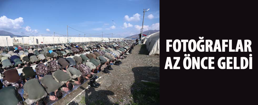 Sınırda JÖH, PÖH timleri, komando marşı söyleyip Cuma namazı kıldı