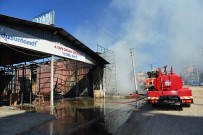 Antalya'da İş Yeri Yangını