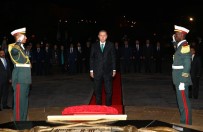 Cumhurbaşkanı Erdoğan, Cezayir'de Şehitler Abidesine çelenk bıraktı