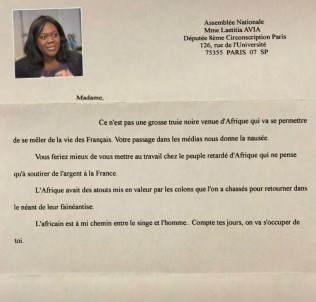 Fransa'da Milletvekiline Ölüm Tehdidi İçeren Irkçı Mektup