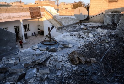 Azez'de Kapalı Pazar Yerine Roket Düştü Açıklaması 8 Yaralı