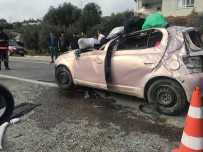 TEKMEN - Mersin'de Trafik Kazası Açıklaması 1 Ölü, 2 Yaralı