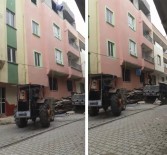 Traktörlü İnşaat Asansörü Görenleri Şaşırttı