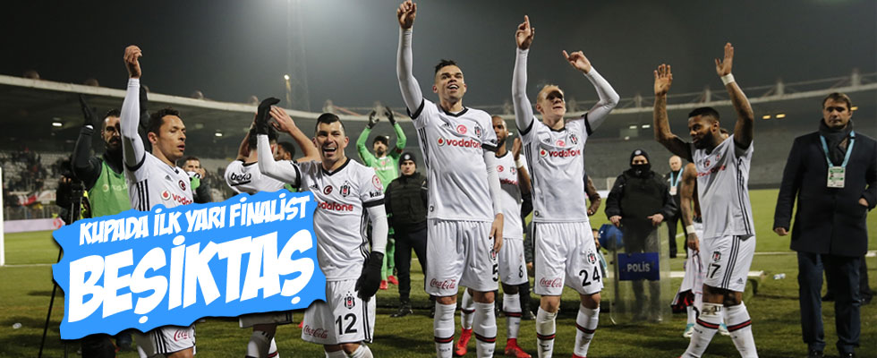Beşiktaş Gençlerbirliği’ni 1-0 mağlup ederek yarı finale yükseldi