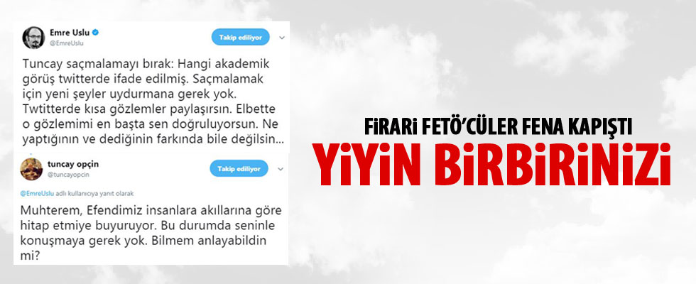 Emre Uslu ile Tuncay Opçin birbirine girdi