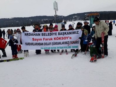 Yalnızçam Kayak İhtisas Kulübü Derneği'nden Belediye Başkanı Köksoy'a Teşekkür