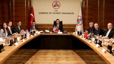Bakan Tüfenkci, ABD Ticaret Odası Başkan Yardımcısı Choksy'i Kabul Etti