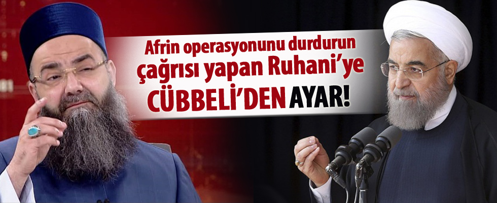 Cübbeli'den Ruhani'ye çok sert karşılık